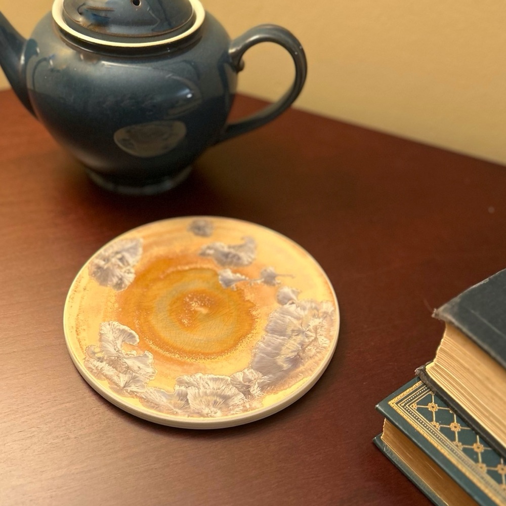 Studio Art Pottery Trivet/Wall Art Hanging/Canadian Vintage Ceramics/ Pottery